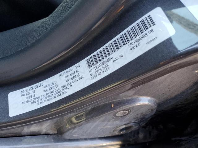 2016 CHRYSLER 200 S - 1C3CCCDG8GN126041