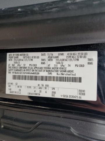 2017 FORD TRANSIT T- - 1FBAX2CG1HKA46526