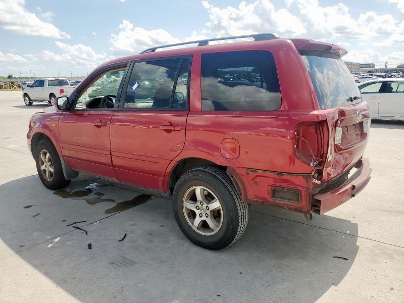 HONDA PILOT EX 2006 red  gas 5FNYF28456B009114 photo #3