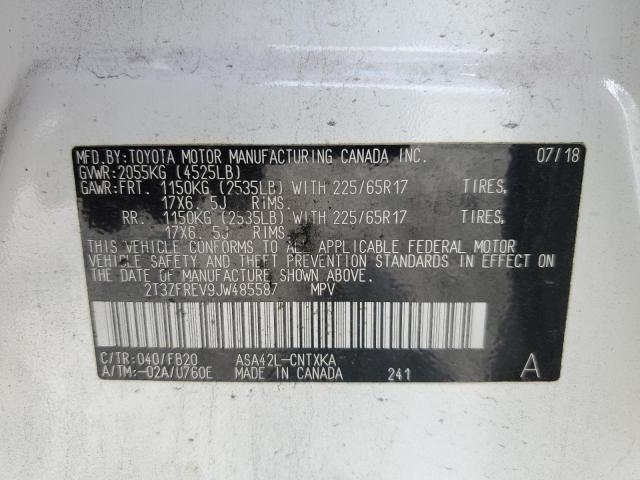 2018 TOYOTA RAV4 LE - 2T3ZFREV9JW485587