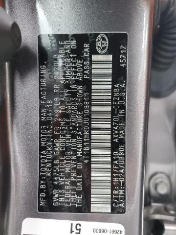 2018 TOYOTA CAMRY L - 4T1B11HK0JU109811
