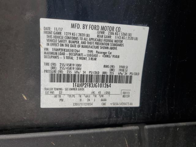 2018 FORD TAURUS LIM 1FAHP2F83JG101264