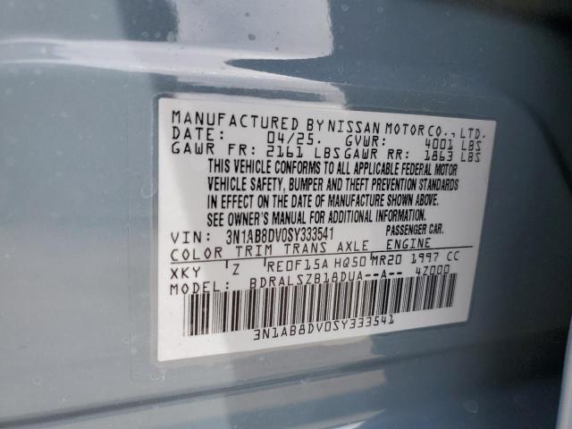 2025 NISSAN SENTRA SR - 3N1AB8DV0SY333541