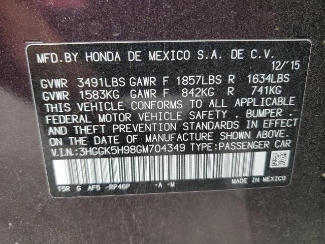 2016 HONDA FIT EX 3HGGK5H98GM704349