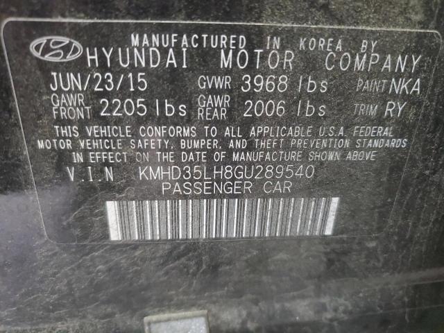 2016 HYUNDAI ELANTRA GT KMHD35LH8GU289540
