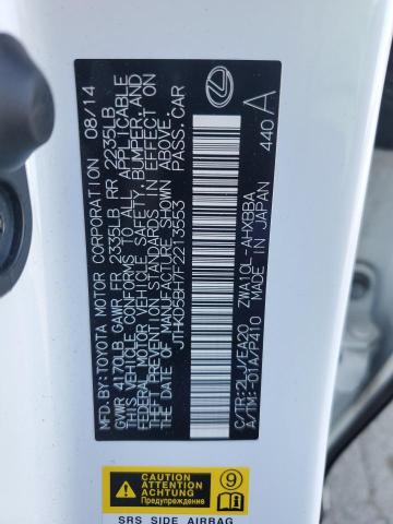 2015 LEXUS CT 200 JTHKD5BH7F2213553