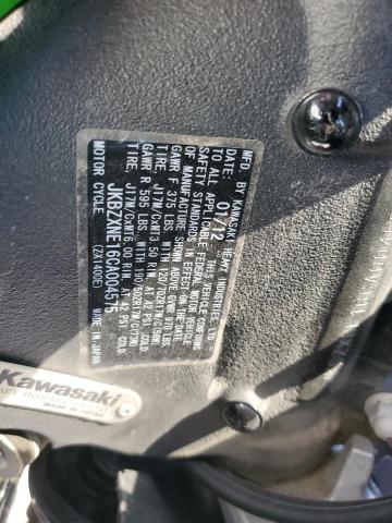 2012 KAWASAKI ZX1400 EC JKBZXNE16CA004575
