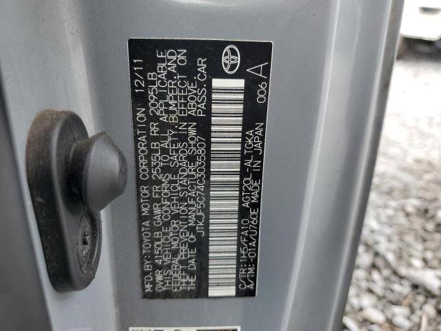 2012 TOYOTA SCION TC - JTKJF5C74C3035807