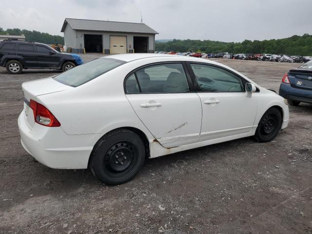 HONDA CIVIC LX 2010 white  gas 2HGFA1F54AH516103 photo #4