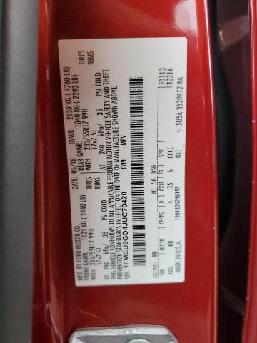2018 FORD ESCAPE SE - 1FMCU9GD4JUC70420