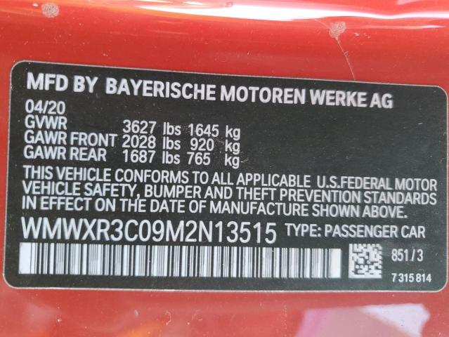 2021 MINI COOPER WMWXR3C09M2N13515