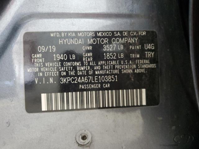2020 HYUNDAI ACCENT SE 3KPC24A67LE103851