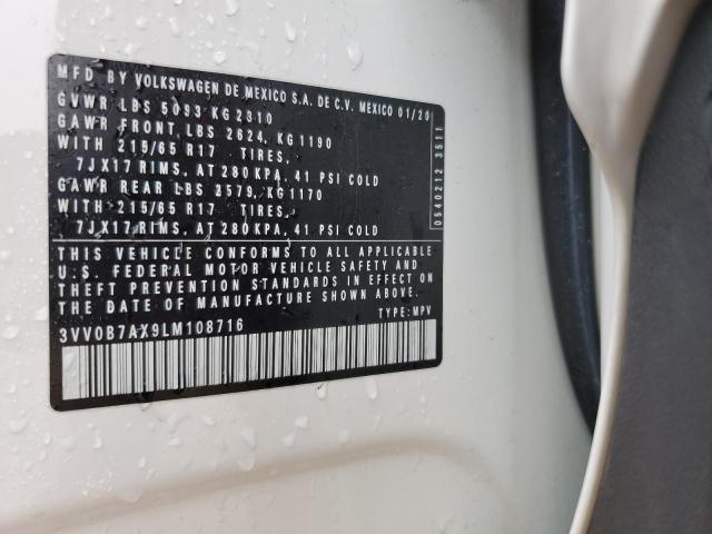 2020 VOLKSWAGEN TIGUAN S - 3VV0B7AX9LM108716