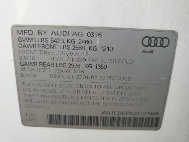 2016 AUDI Q5 PREMIUM - WA1L2AFPXGA127659