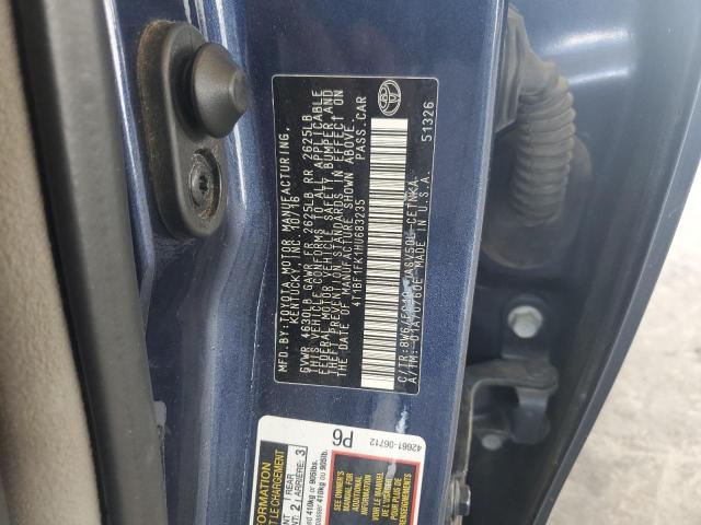 2017 TOYOTA CAMRY LE - 4T1BF1FK1HU683235