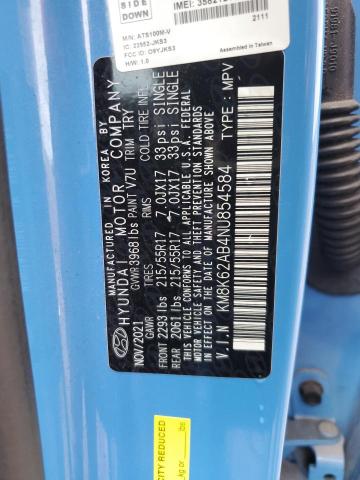 2022 HYUNDAI KONA SEL - KM8K62AB4NU854584