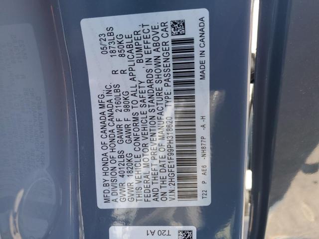 2023 HONDA CIVIC TOUR - 2HGFE1F99PH318620