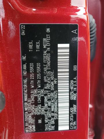 2022 TOYOTA HIGHLANDER - 5TDFZRBH6NS216625