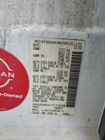 2020 NISSAN FRONTIER S 1N6ED0EB9LN727498