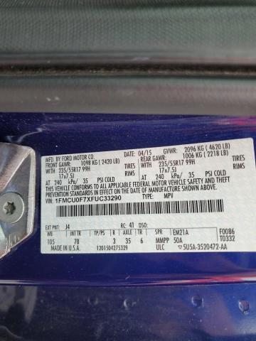 2015 FORD ESCAPE S 1FMCU0F7XFUC33290