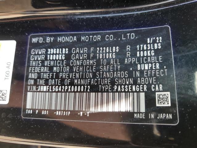 2023 HONDA CIVIC TYPE-R JHMFL5G42PX000072