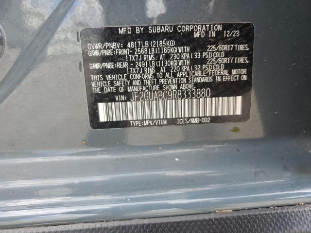 2024 SUBARU CROSSTREK JF2GUABC9R8333880