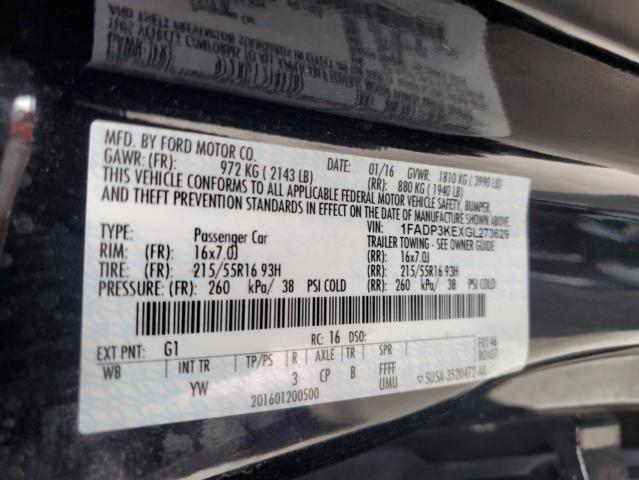 2016 FORD FOCUS SE - 1FADP3KEXGL273629