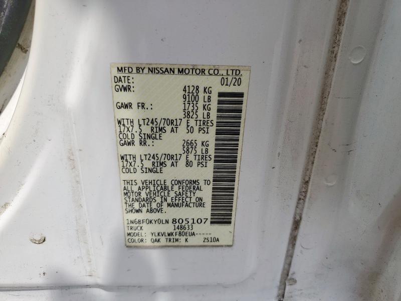 1N6BF0KY0LN805107 2020 NISSAN NV
