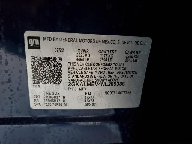 2022 GMC TERRAIN SL 3GKALMEV4NL285386