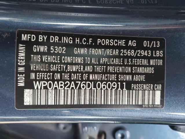 2013 PORSCHE PANAMERA S - WP0AB2A76DL060911