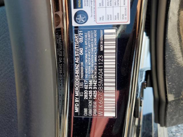 2021 MERCEDES-BENZ S 580 4MAT W1K6G7GB5MA041123