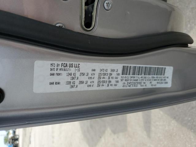 2016 DODGE JOURNEY R/ 3C4PDCEG5GT207653