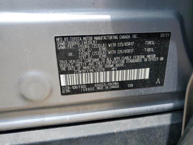 2021 TOYOTA RAV4 XLE - 2T3W1RFV1MC128278