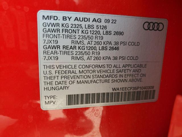 2023 AUDI Q3 PREMIUM WA1EECF35P1040308