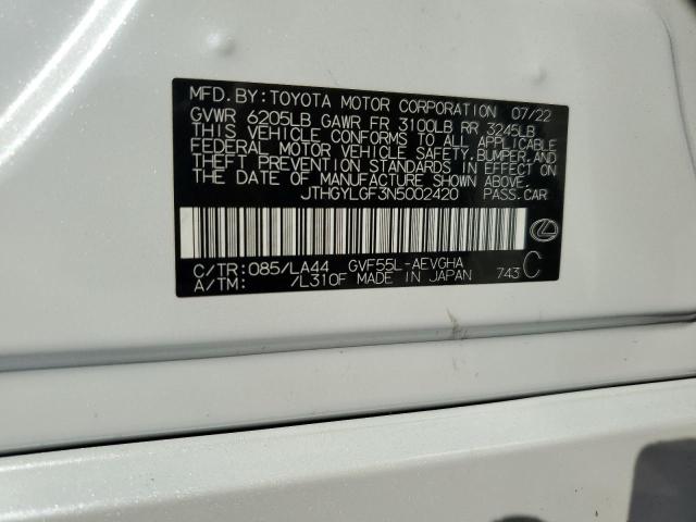 2022 LEXUS LS 500H JTHGYLGF3N5002420
