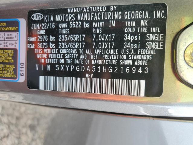 2017 KIA SORENTO LX - 5XYPGDA51HG216943
