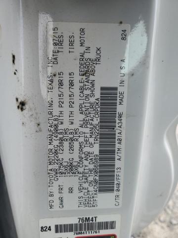 2015 TOYOTA TACOMA ACC - 5TFTX4CN0FX066989