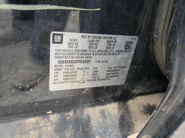 2015 CHEVROLET SUBURBAN K - 1GNSKKKC6FR535867