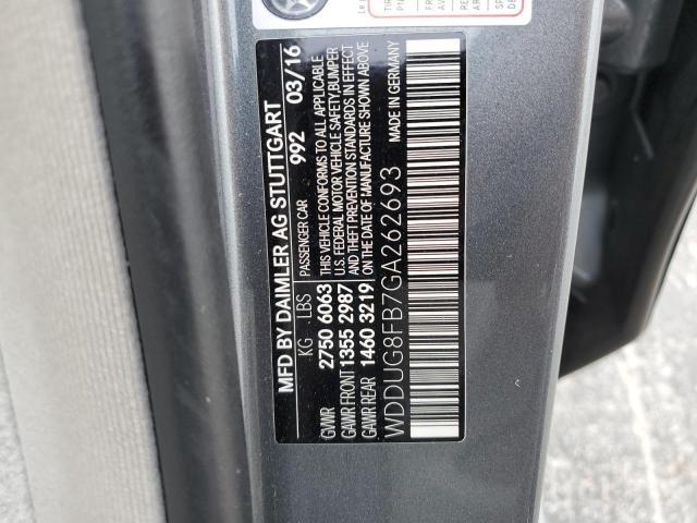 2016 MERCEDES-BENZ S 550 4MAT WDDUG8FB7GA262693