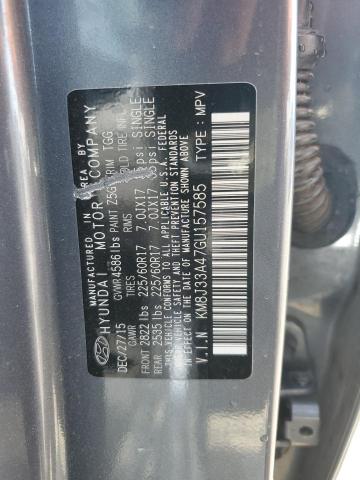 2016 HYUNDAI TUCSON KM8J33A47GU157585