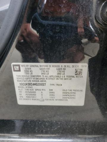 2017 CHEVROLET SILVERADO - 3GCUKSEC4HG230027