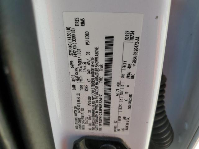 2015 FORD F150 SUPER - 1FTEW1C83FKE22417