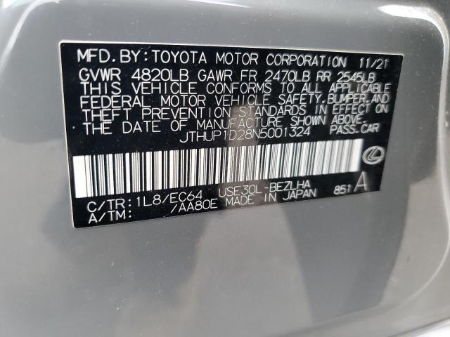 2022 LEXUS IS 500 F S JTHUP1D28N5001324