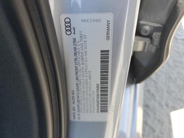 2016 AUDI A6 PRESTIG WAUHGAFCXGN156482