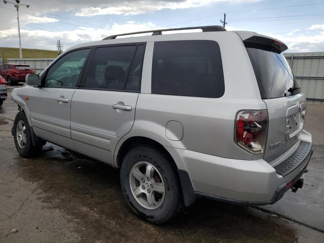 HONDA PILOT EXL 2007 silver  gas 5FNYF28627B038735 photo #3