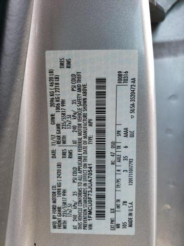 2018 FORD ESCAPE S - 1FMCU0F73JUA70541