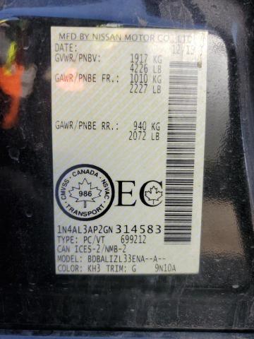 2016 NISSAN ALTIMA 2.5 - 1N4AL3AP2GN314583