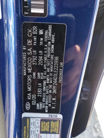 2020 KIA FORTE FE - 3KPF24AD3LE223996