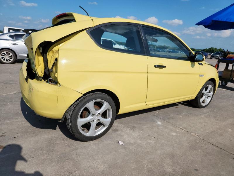 HYUNDAI ACCENT SE 2009 yellow  gas KMHCN36C89U125394 photo #4