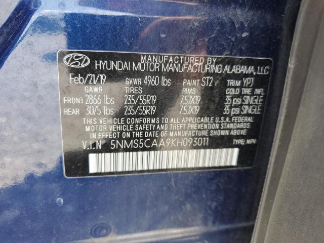 2019 HYUNDAI SANTA FE L 5NMS5CAA9KH093011